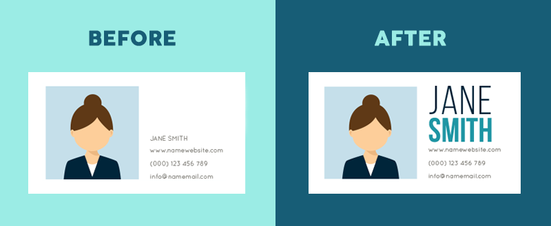 How size of fonts affect visual. Source