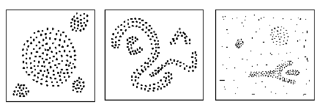 Arbitrary shape clusters