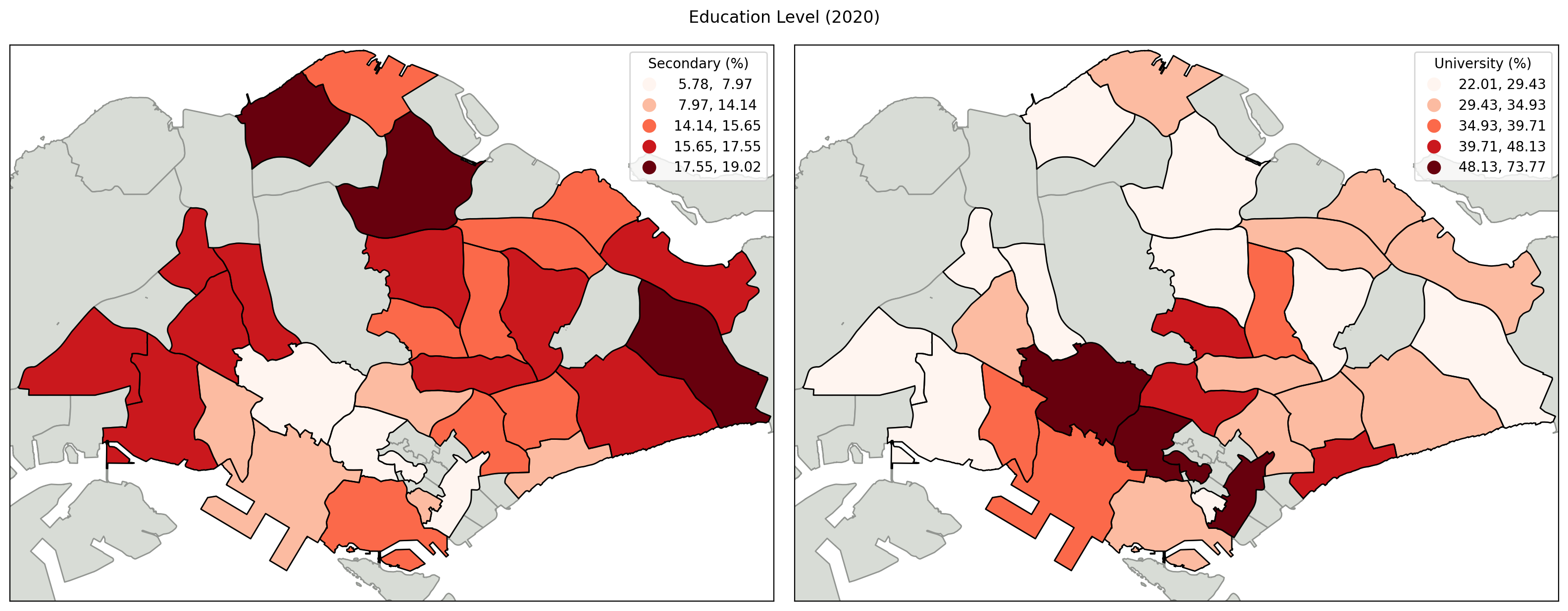 HDB resale price map