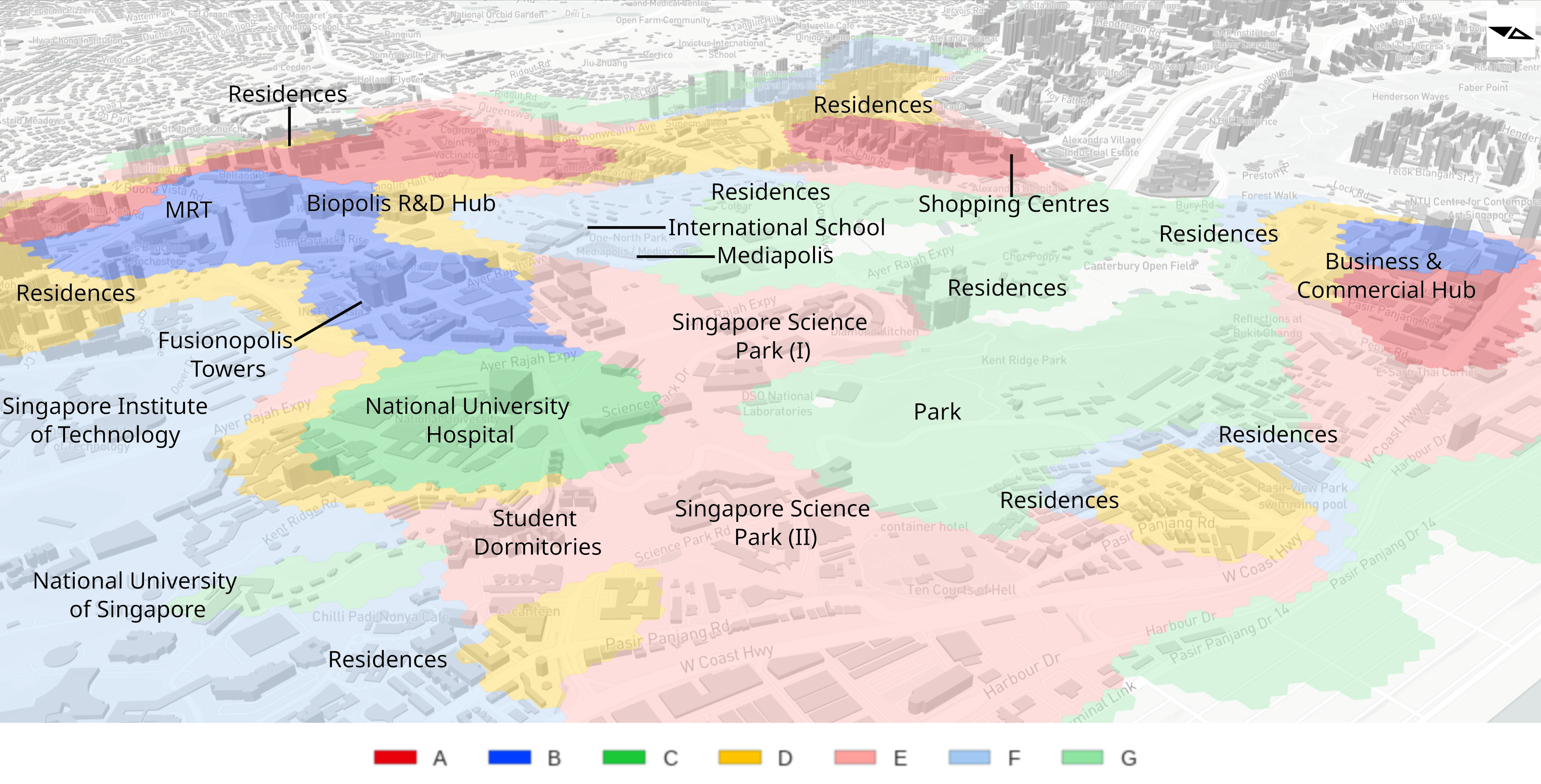 The study run clustering on the kernel density of various GPS types and identify clusters with similar density of the different POI types. Chin et al. 2023