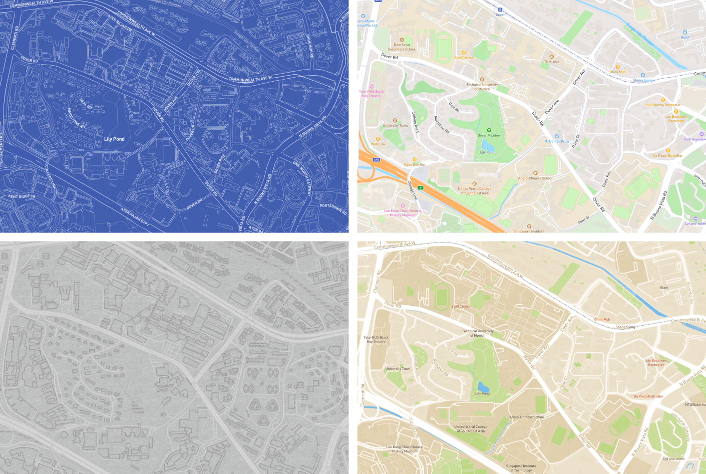 Screenshot from Mapbox Gallery, Community Templates