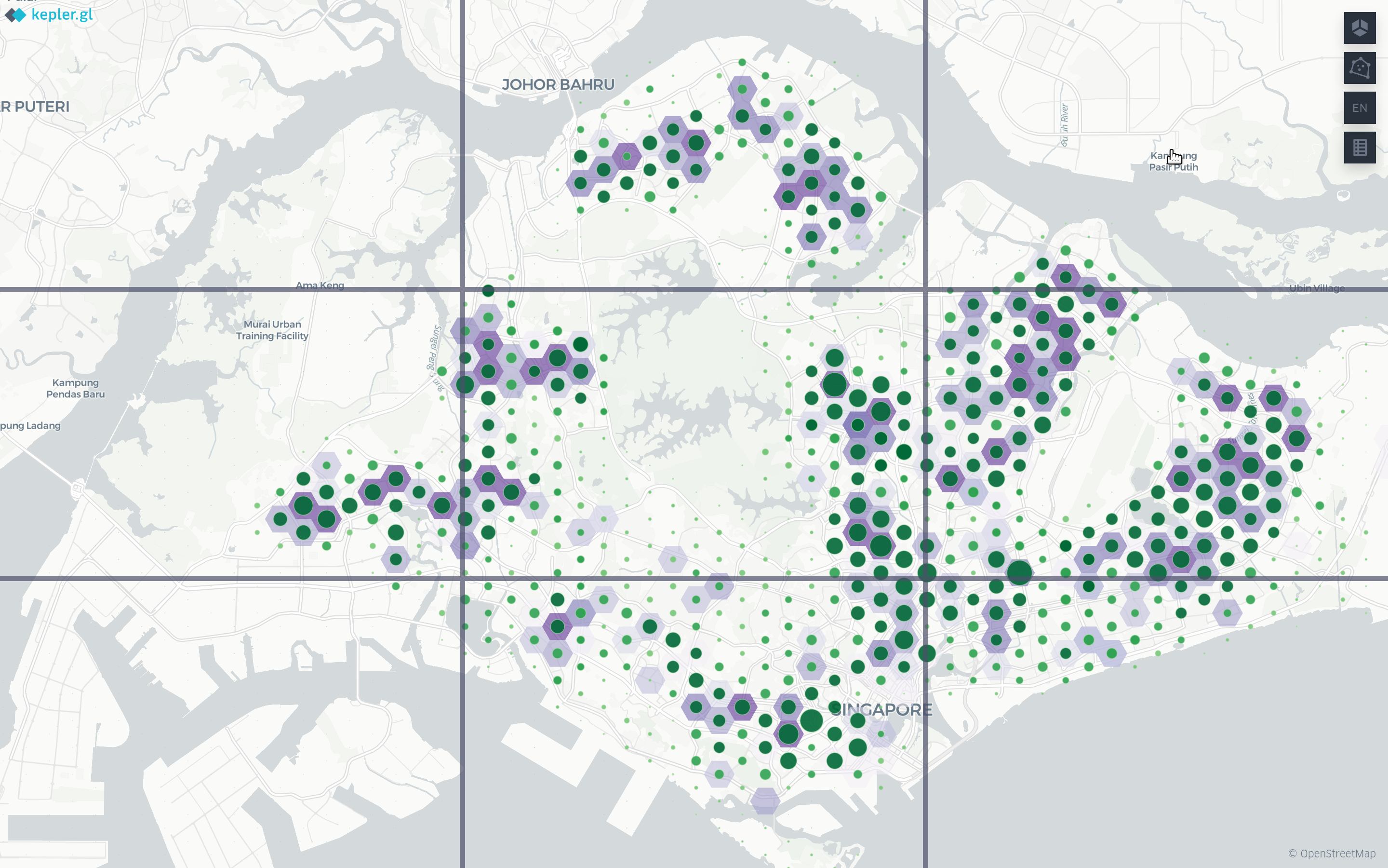 Example of rule of third in map. Using tool.